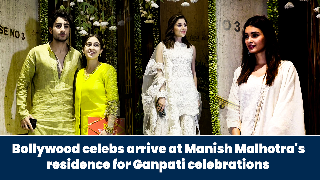 Bollywood celebs arrive at Manish Malhotra`s residence for Ganpati celebrations